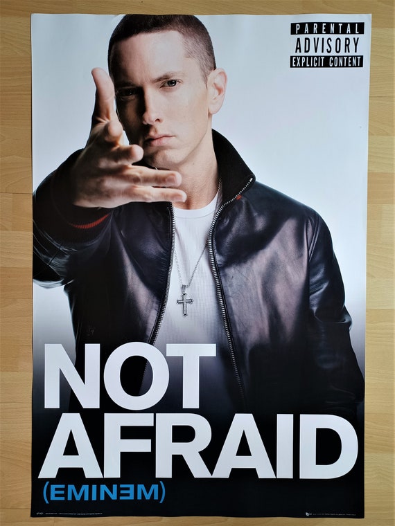 Eminem Not Afraid Authentic Licensed 2010 Poster 