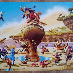 A Caucus Race Artist Rodney Matthews Original 1995 Vintage Poster