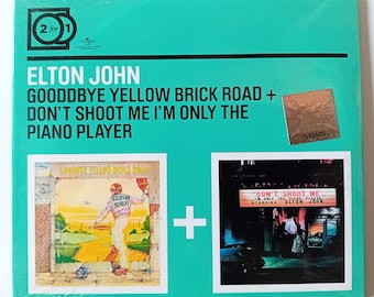 Sealed Elton John 2CD - Goodbye Yellow Brick Road, Don't Shoot Me Brand New Sealed