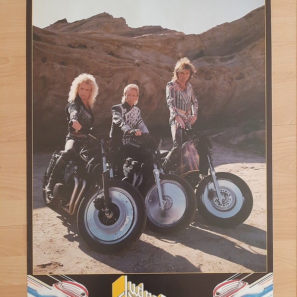 Judas Priest Auténtico Cartel Vintage 1986