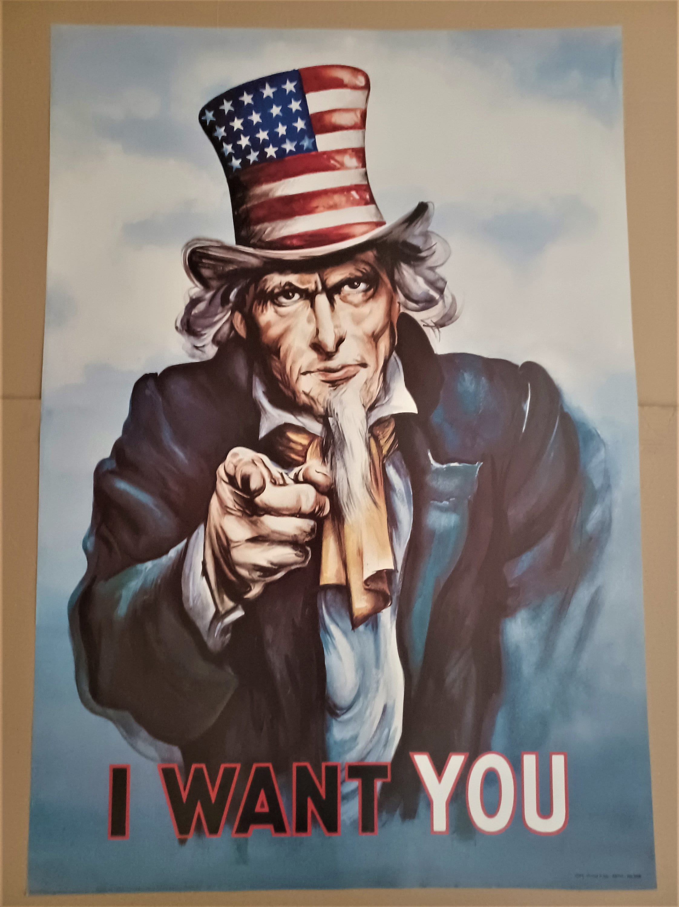 I Want You Vintage 1980's Poster - Etsy