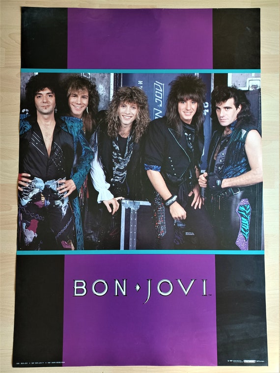 Bon Jovi Authentic 1987 Vintage Poster - Etsy