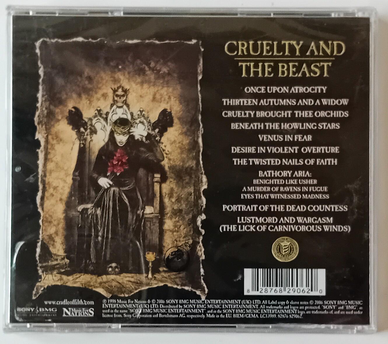Cradle of Filth - Cruelty and the Beast CD 2006 Brand New Sealed