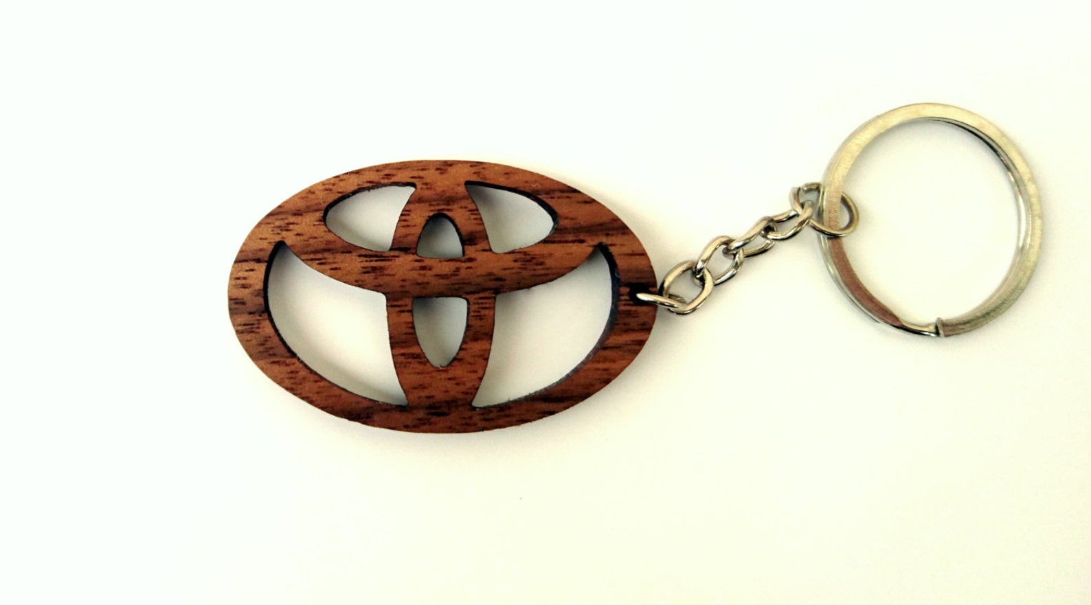 Wooden Toyota logo Keychain Walnut Wood Car Sign Keychain Etsy