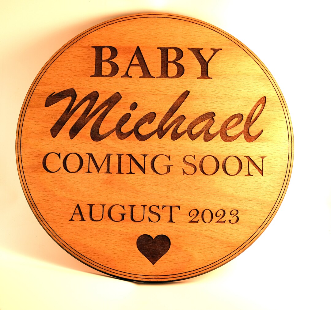New Baby Announcement Sign Social Media Photo Session Signs Etsy
