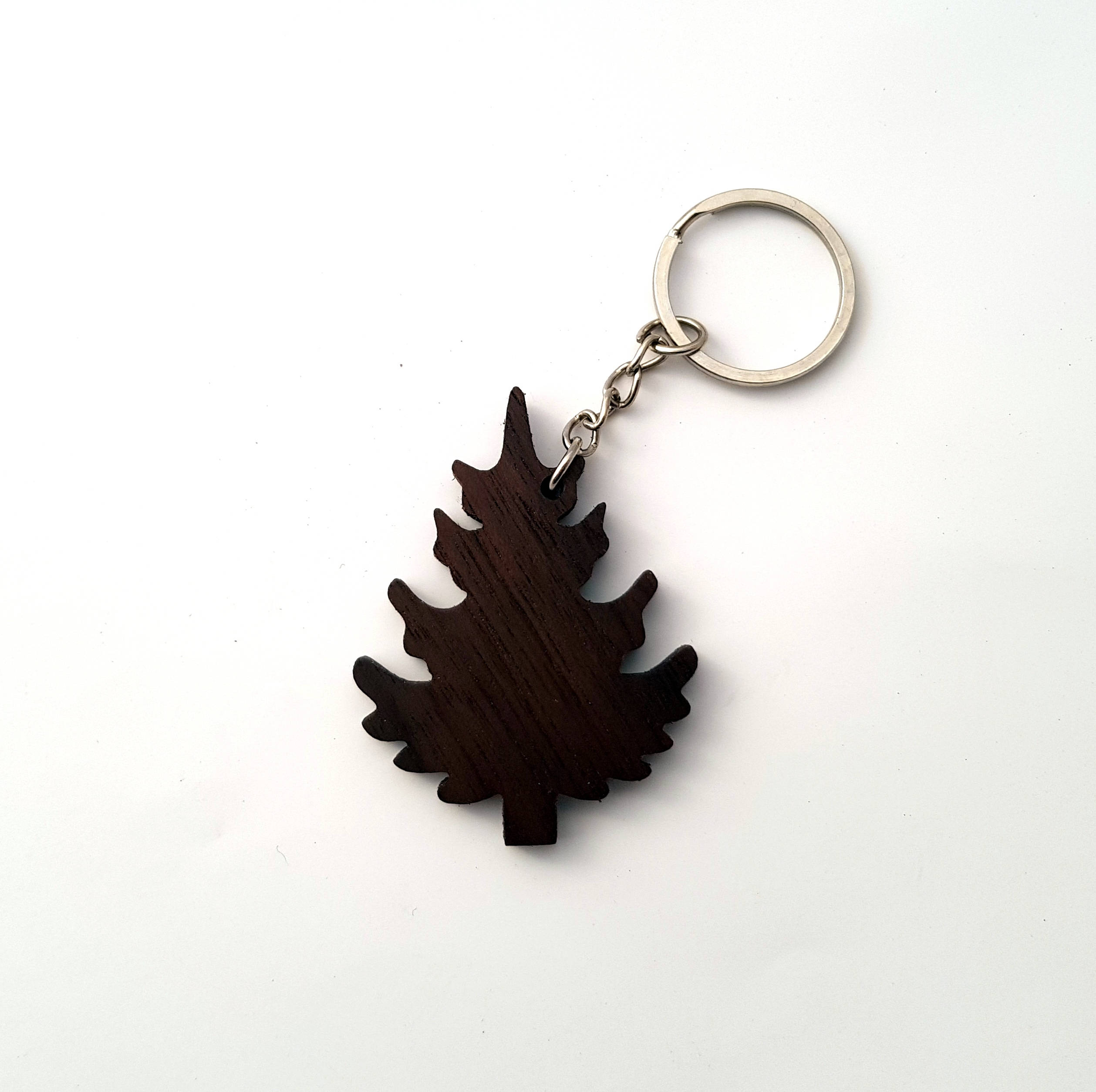 Spruce Tree Wooden Keychain Christmas tree Keychain Nature Etsy