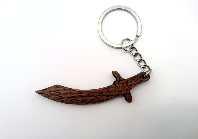 Wooden Sword Keychain Weapon Keychain Pirate Keychain Etsy
