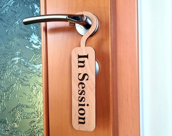 Personalizado na sessão, lado personalizado, placa de porta, decoração de hotel, placa de madeira, materiais ecológicos