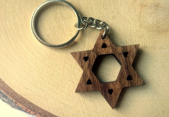 Portacandele decorativo a forma di stella di Davide ebraica a 7 rami, simbolo di Israele, simbolo ebraico, Menorah