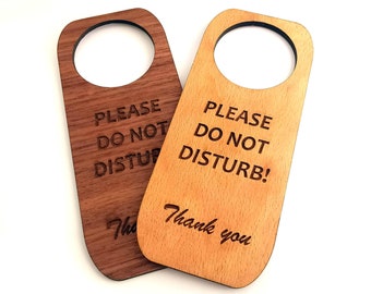Plaque de porte en bois personnalisée « Ne pas déranger », Côté personnalisé, Plaque de porte, Décoration d'hôtel, Panneau en bois, Matériaux verts respectueux de l'environnement