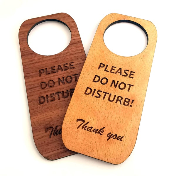 Personalized Do Not Disturb wooden Door Sign, Custom side, Door sign, Hotel decor, Wooden sign, Environmental Friendly Green materials