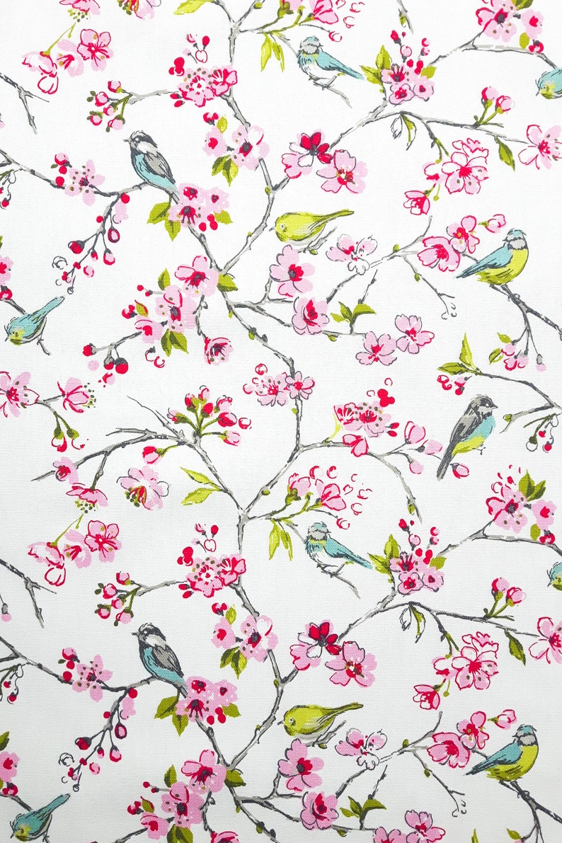 Cooking Apron Women/'s Apron Kitchen Apron Shabby Chic Apron Gift Apron Blossom and Birds