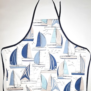 Sail Away Apron Blues | Nautical Apron | Kitchen Apron | Cooking Apron | Gift Apron | Women’s Apron | Garden Apron | Unisex Apron