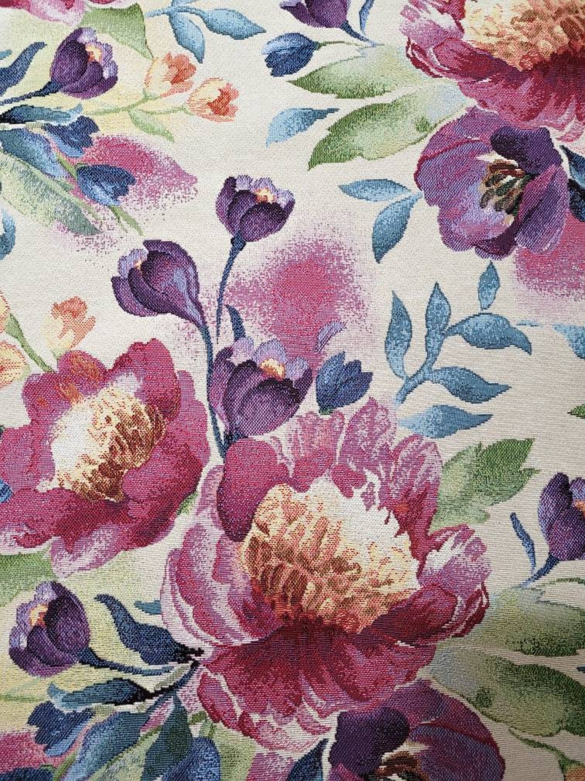 Delantal de tapiz de peonías perfecto / Delantal de cocina / | Etsy