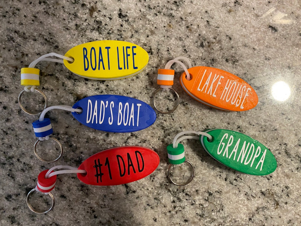 Floating keychain floating keychain personalized key chain Etsy