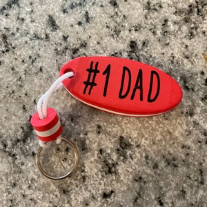 floating keychain, floating keychain, personalized key chain, boat keychain, dad boat keychain, boat keys, Fathers Day, fishing gift Red