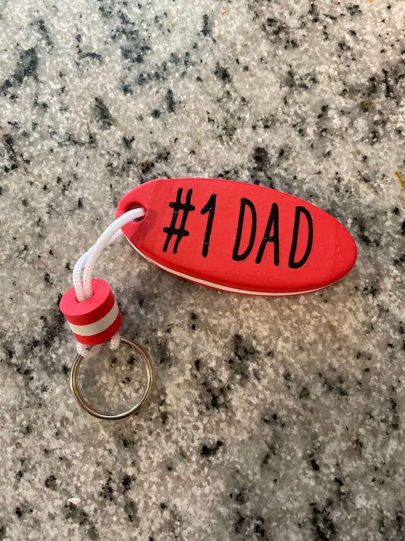 floating keychain, floating keychain, personalized key chain, boat keychain, dad boat keychain, boat keys, Fathers Day, fishing gift Red
