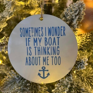 Boat ornaments, boat gifts Father’s Day gift, boat gift, personalized boat gift, boat ornament