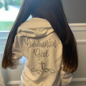 Communion shirt, communion zip up, communion sweatshirt, cross zip up, first holy communion gift, cross mask, cross shirt, communion gift,