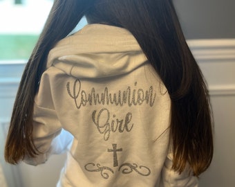 Communion shirt, communion zip up, communion sweatshirt, cross zip up, first holy communion gift, cross mask, cross shirt, communion gift,