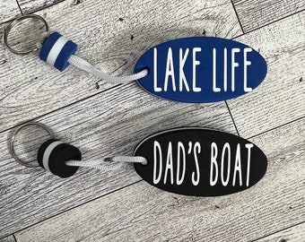 floating keychain, floating keychain, personalized key chain, boat keychain, dad boat keychain, boat keys, Father’s Day, boat gift, dad,