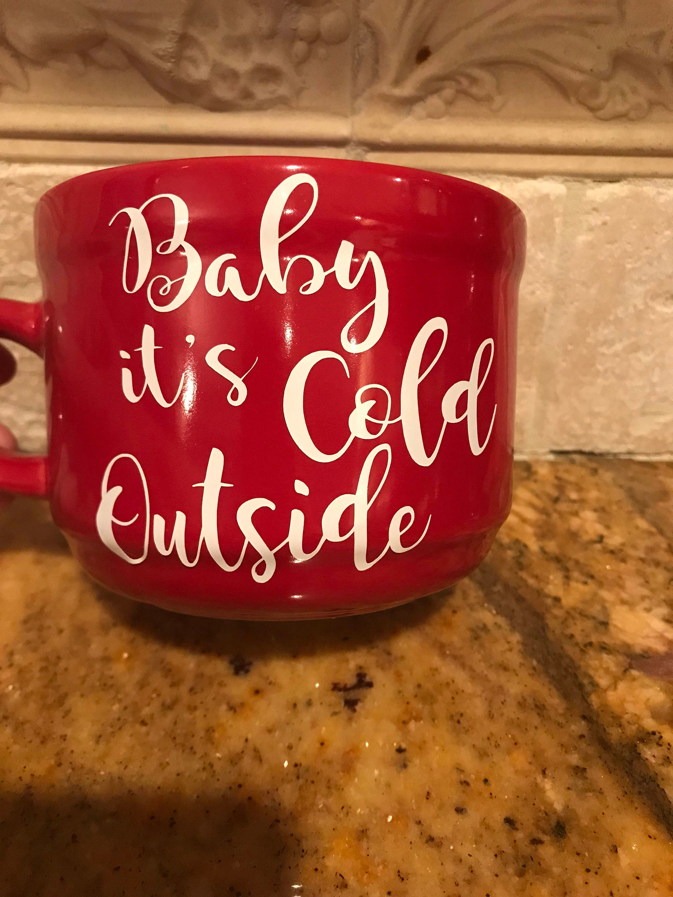 Baby It's Cold Outside Glass Cup - Pretty Collected