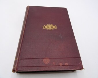 Poesie di Charles Kingsley, 1889, poesia antica con copertina rigida