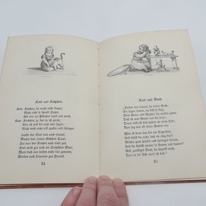 Funfzig Fabeln fur Kinder by Wilhelm Hey, illustrated by Otto Speckter, c1937, Vintage Illustrated German Poetry Hardback image 5