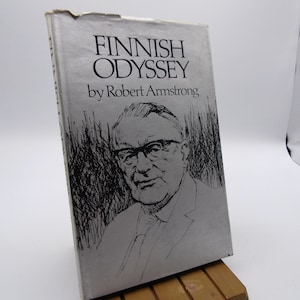 Finnish Odyssey by Robert Armstrong, 1975, First edition, Vintage Illustrated Hardback, Folk Songs, Poetry