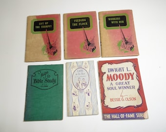 6x Vintage Seventh Day Adventist Booklets, c1930-50s, Religious, Variable Condition