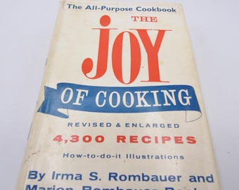 The Joy of Cooking Revised and Enlarged by Irma Rombauer, 1969, Cookery Book Club, Vintage Hardback