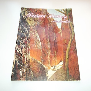 Northern Territory Australia, utgiven av Plastichrome Picture Book, ca 1966, Vintage resehäfte