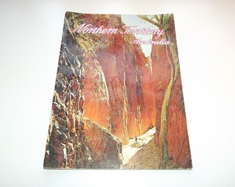 Northern Territory Australia, published by Plastichrome Picture Book, c.1966, Vintage Travel Booklet