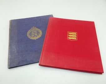 Queen Elizabeth and Prince Philip's Visits to Jersey, 1957 and 1978 - Two Vintage Illustrated Commemorative Hardbacks