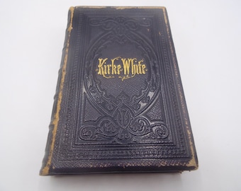 Vida poética y restos de Henry Kirke White, con vida de R. Southey, 1858, poesía ilustrada victoriana, tapa dura