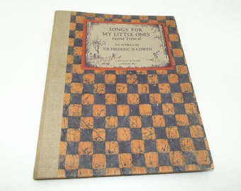 Songs for My Little Ones from "Punch", set to music by Sir Frederic H Cowen, c1920s, Illustrated Music Hardback
