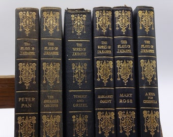 Six JM Barrie Hardbacks, inc. Peter Pan, Admirable Crichton, c1920s, Antique Plays / Novels, Uniform Edition