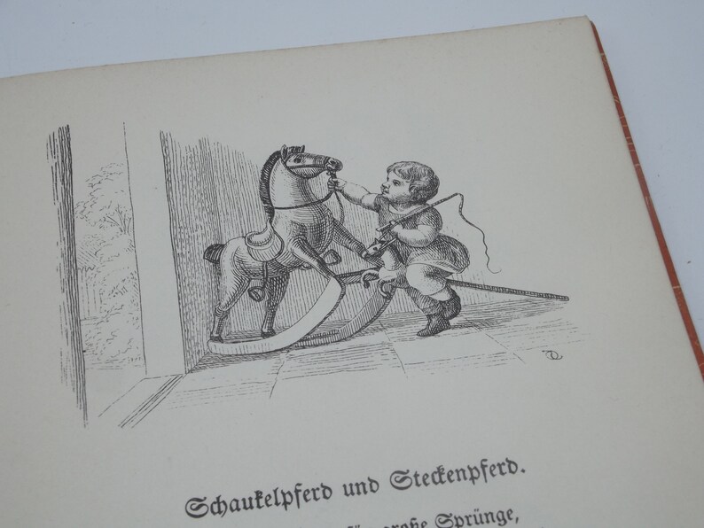 Funfzig Fabeln fur Kinder by Wilhelm Hey, illustrated by Otto Speckter, c1937, Vintage Illustrated German Poetry Hardback image 6