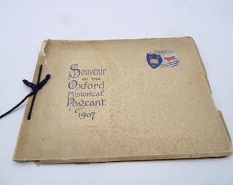 Souvenir of the Oxford Historical Pageant, 1907, Antique Illustrated Paperback