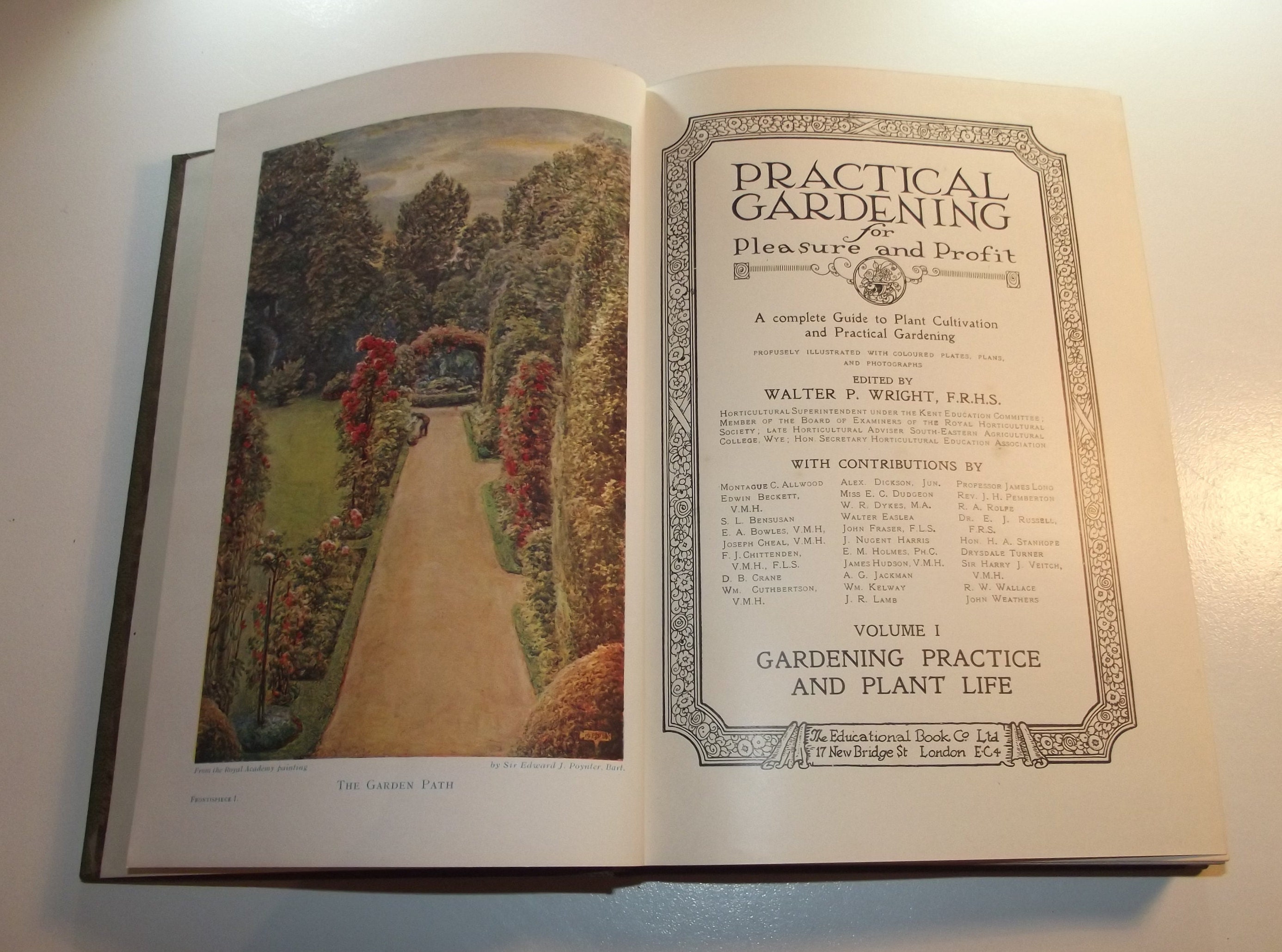 Practical Gardening For Pleasure And Profit Vol I Vi C1900 30s Set Of Six Antique Llustrated Hardbacks
