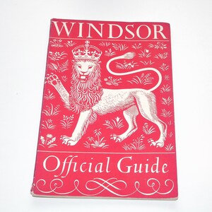 Guía oficial de Windsor 1953, 6.ª edición, publicada por Oxley and Son, folleto vintage.