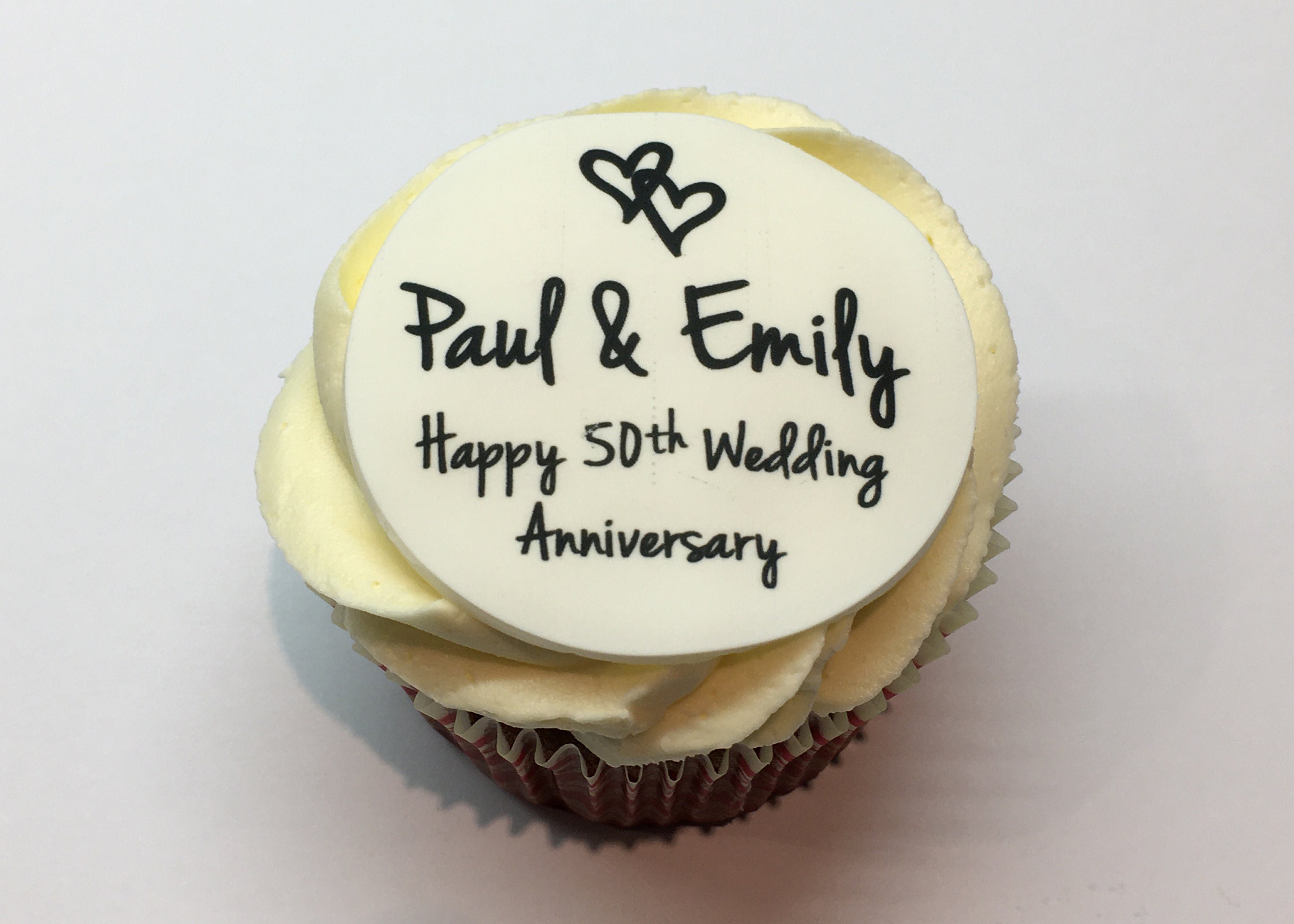 Cupcake Toppers Personalised Edible Icing Discs 2 Etsy