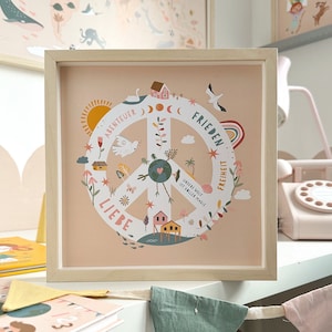 Poster "Peace" 23x23cm
