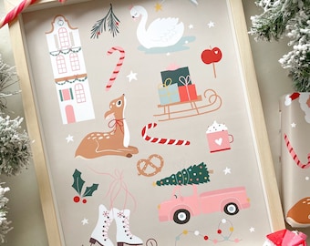 Kunstdruck / Bild "wonderful Christmas"