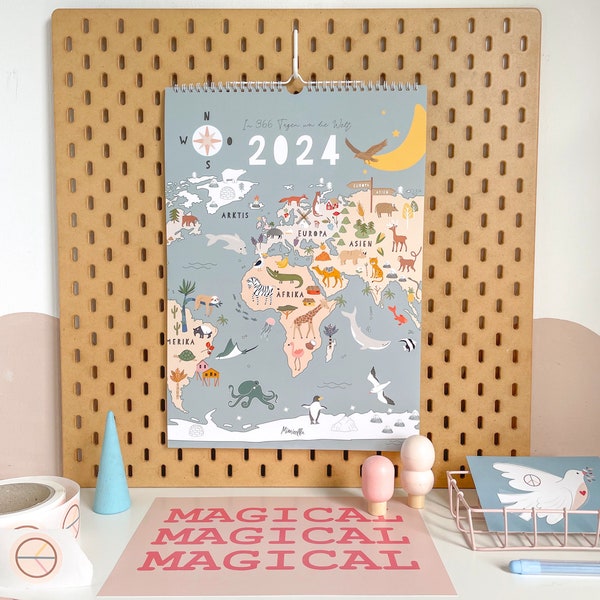 Calendar / monthly planner 2024 for the whole family