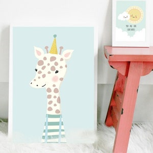 Kunstdruck / Poster / Bild kleine Giraffe Bild 3