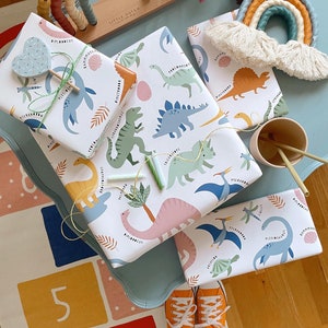 Papier cadeau "Dinos" dinosaures