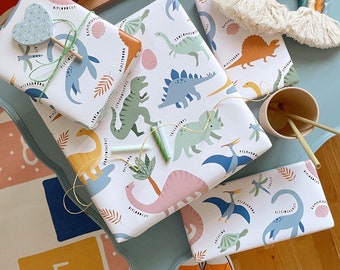 Geschenkpapier "Dinos" Dinosaurier