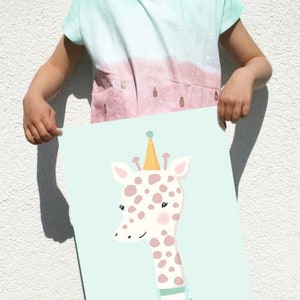 Kunstdruck / Poster / Bild kleine Giraffe Bild 4