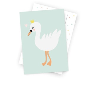 Ansichtkaart "Little Swan Girl"